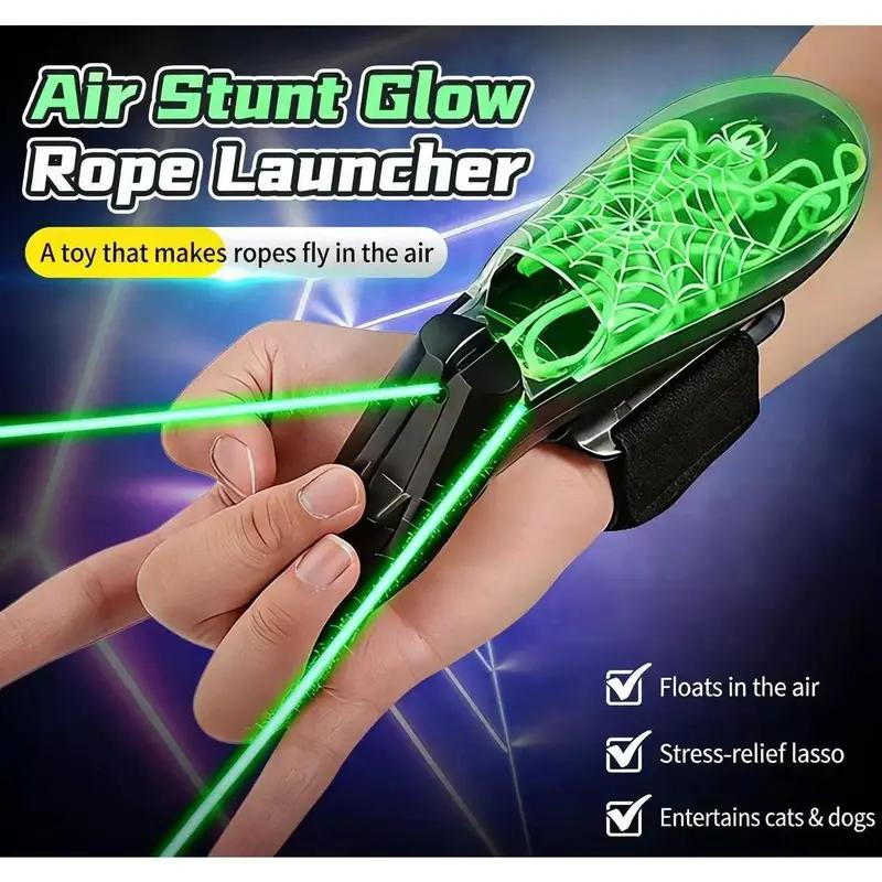 Spider Web Shooter wrist launcher demonstrating web-like rope action as a superhero gift idea